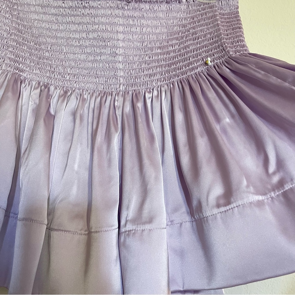Natural Life Daisy Smocked Shorts Lavender Size M - Picture 3 of 14